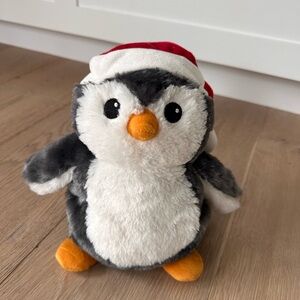 Warmies Santa penguin stuffed animal and heating pad